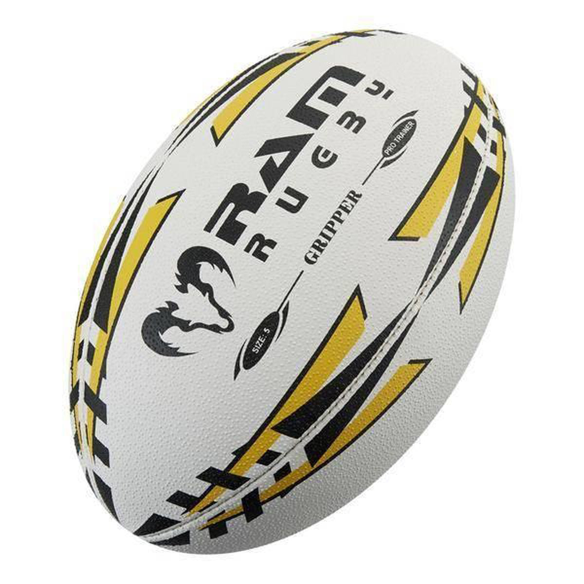 Gripper rugbybal bundel - Wedstrijd/training - Met draagtas - Maat 5 -  Blauw - 15 stuks