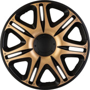 4-Delige J-Tec Wieldoppenset Nascar 13-inch zwart/goud
