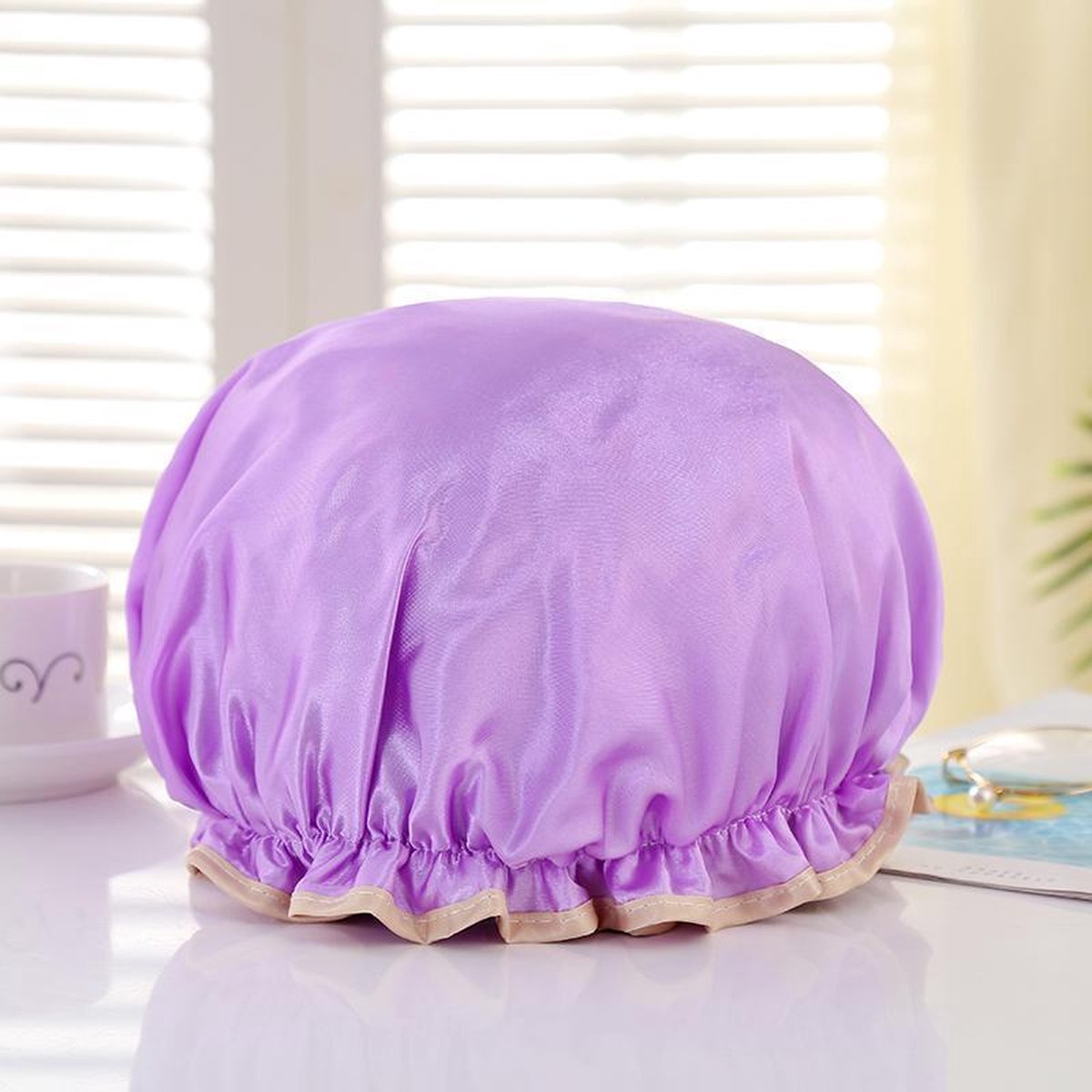 Afabs® Douchemuts / Shower cap / Douchekapje / Douchecap - Paars