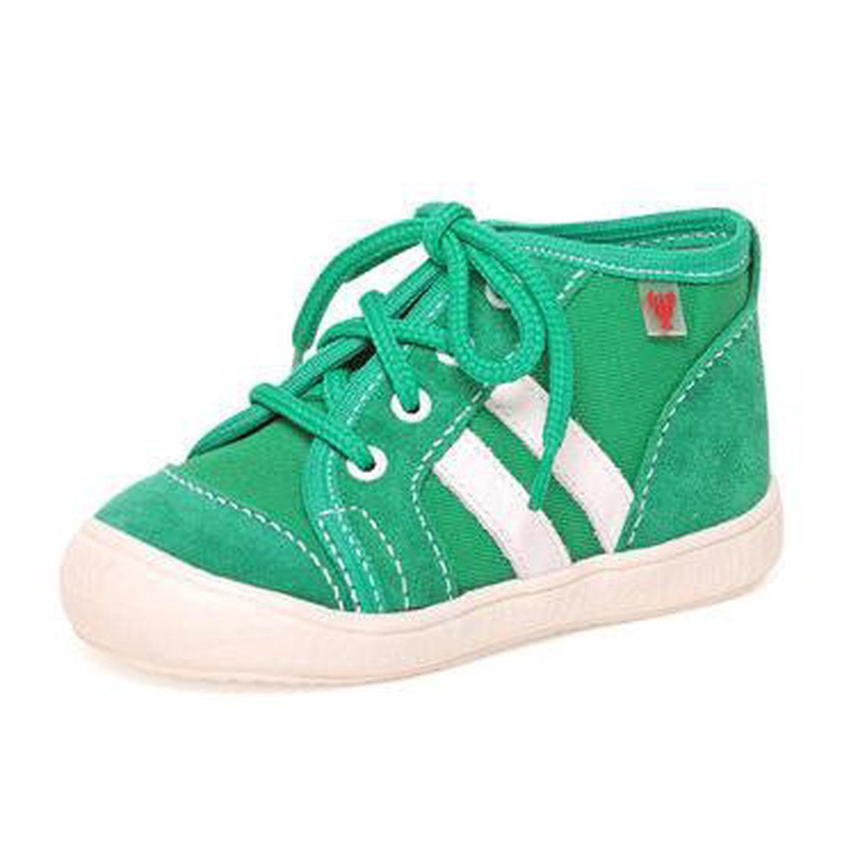 Gympen - gymschoenen - jongens/meisjes - textiel/leer - groen - maat 28