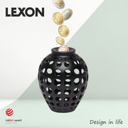 Lexon Design Decoratieve Spaarvarken Hope - Black - LH61N