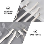BOTC Pincet Epileer Sets - Schaar Pincet 4 In 1 -  Wenkbrauw Kit -  Neus Ontharing Schaar - Wit