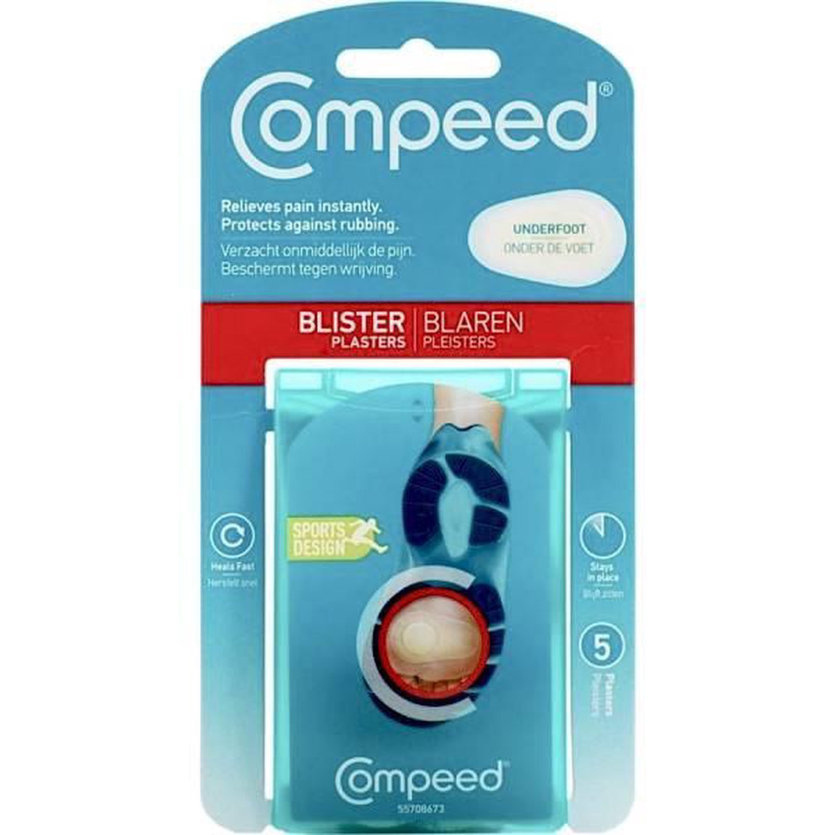 Compeed Onder Voet - 5 stuks - Blarenpleisters