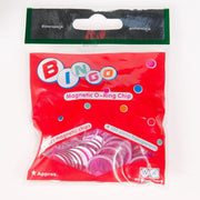 Bingofiches met metalen rand Ø17mm - Kleur: Rood