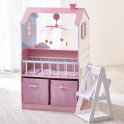 Olivia's Little World Groot Wit Houten Poppenhuis met Meubels voor Poppen van 45 cm TD-11460A
