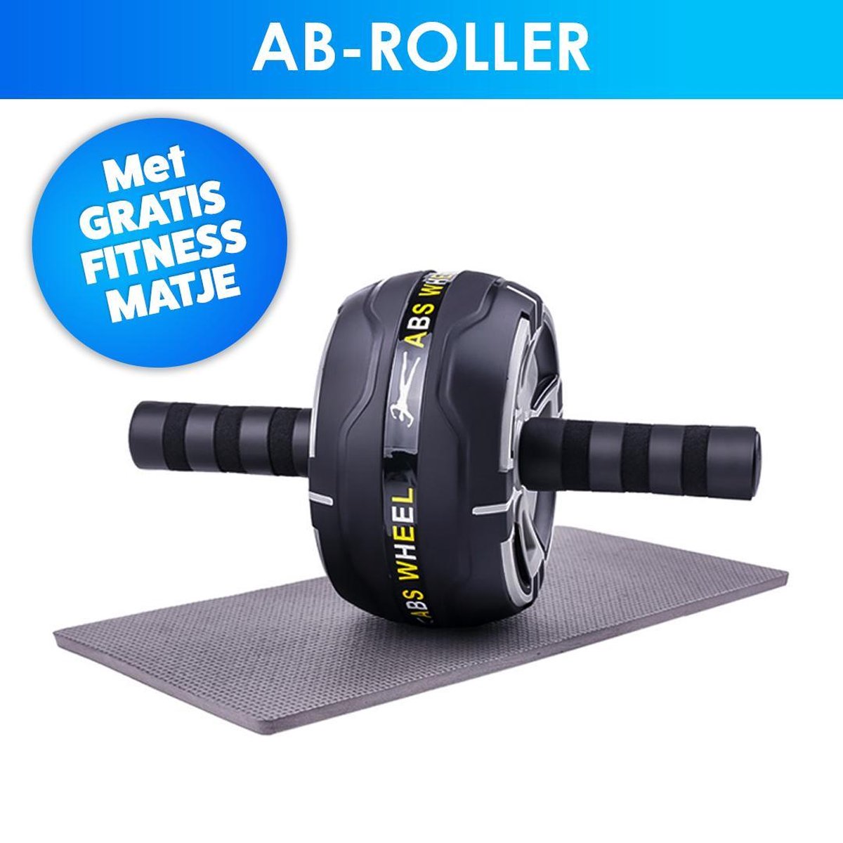 Ab Roller | Fitness Mat | Ab Wheel | Fitness | Thuis Sporten | 150kg Max | Cestgoods