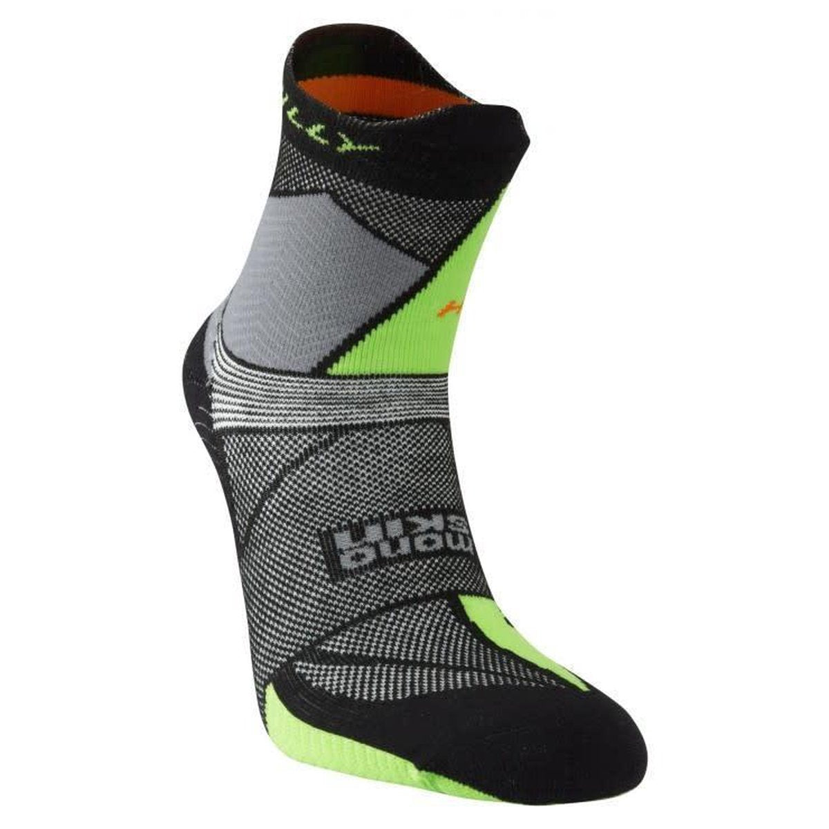 Hilly Ultra Marathon Fresh Enkel Trailrunsokken Zwart/Groen