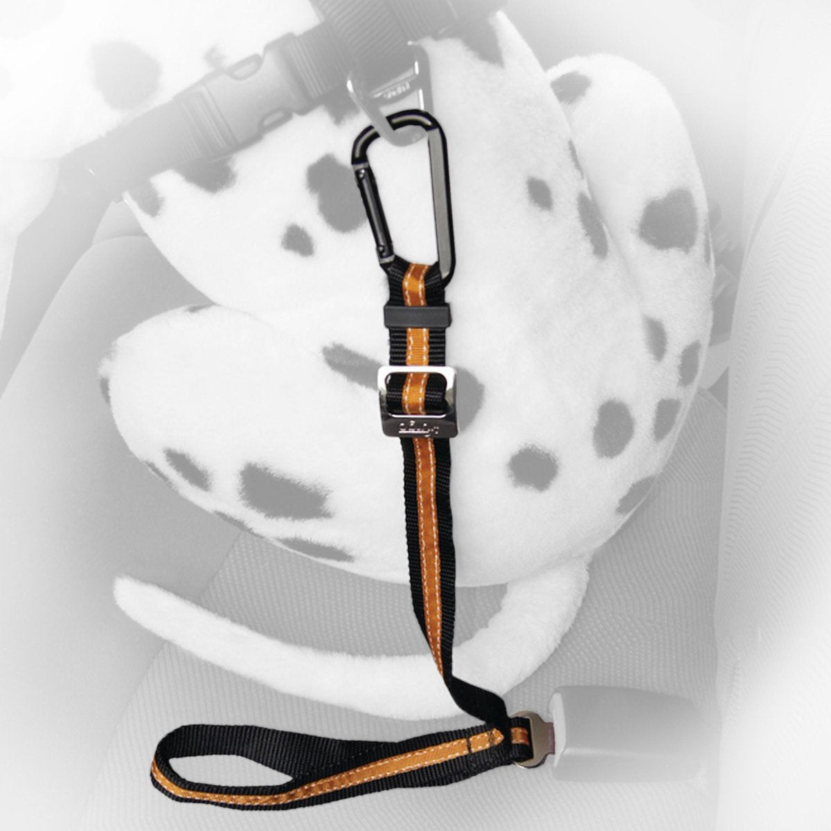 Kurgo - Direct to Seatbelt Tether - Black/Orange