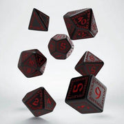 Polydice Set Q-Workshop Runic Black & Red