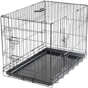 VADIGRAN Opvouwbare metalen kooi Classic - 76 x 48 x 55 cm - Zwart - voor hond
