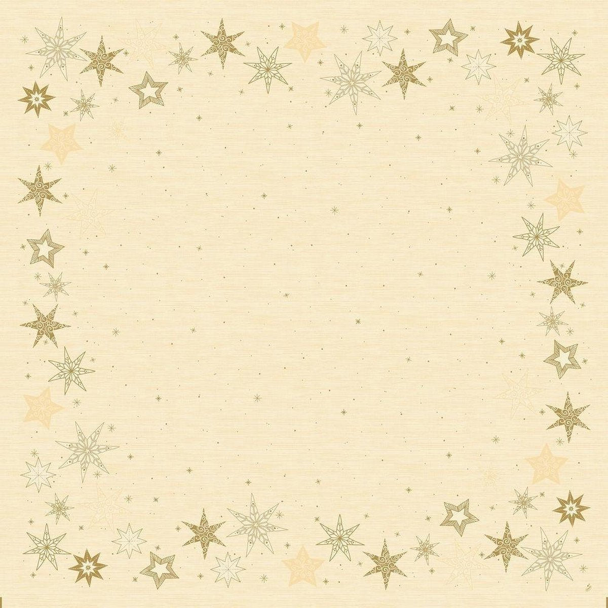 Duni Napperon Star Stories 84 Cm Papier Crème