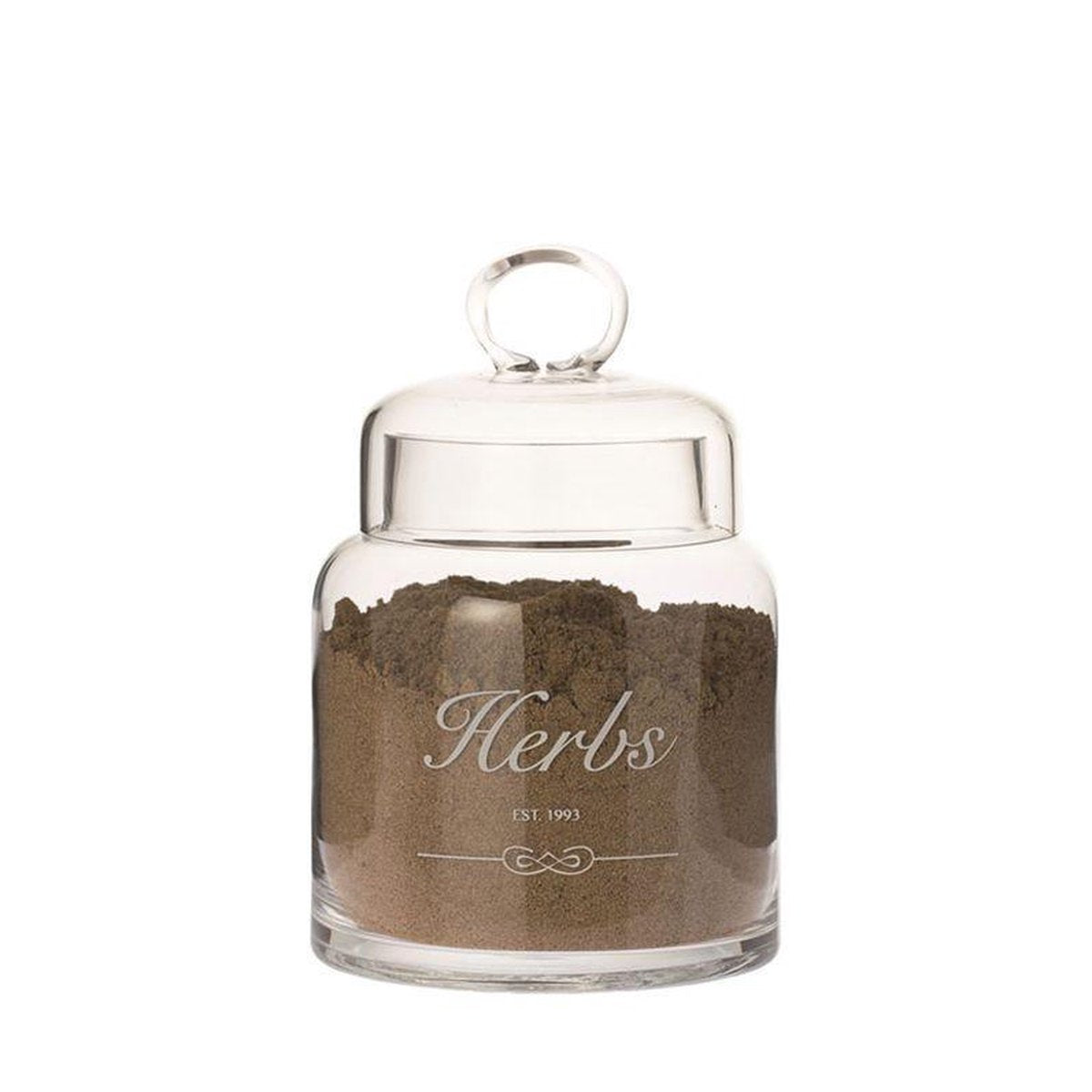 Voorraadpot glas Herbs