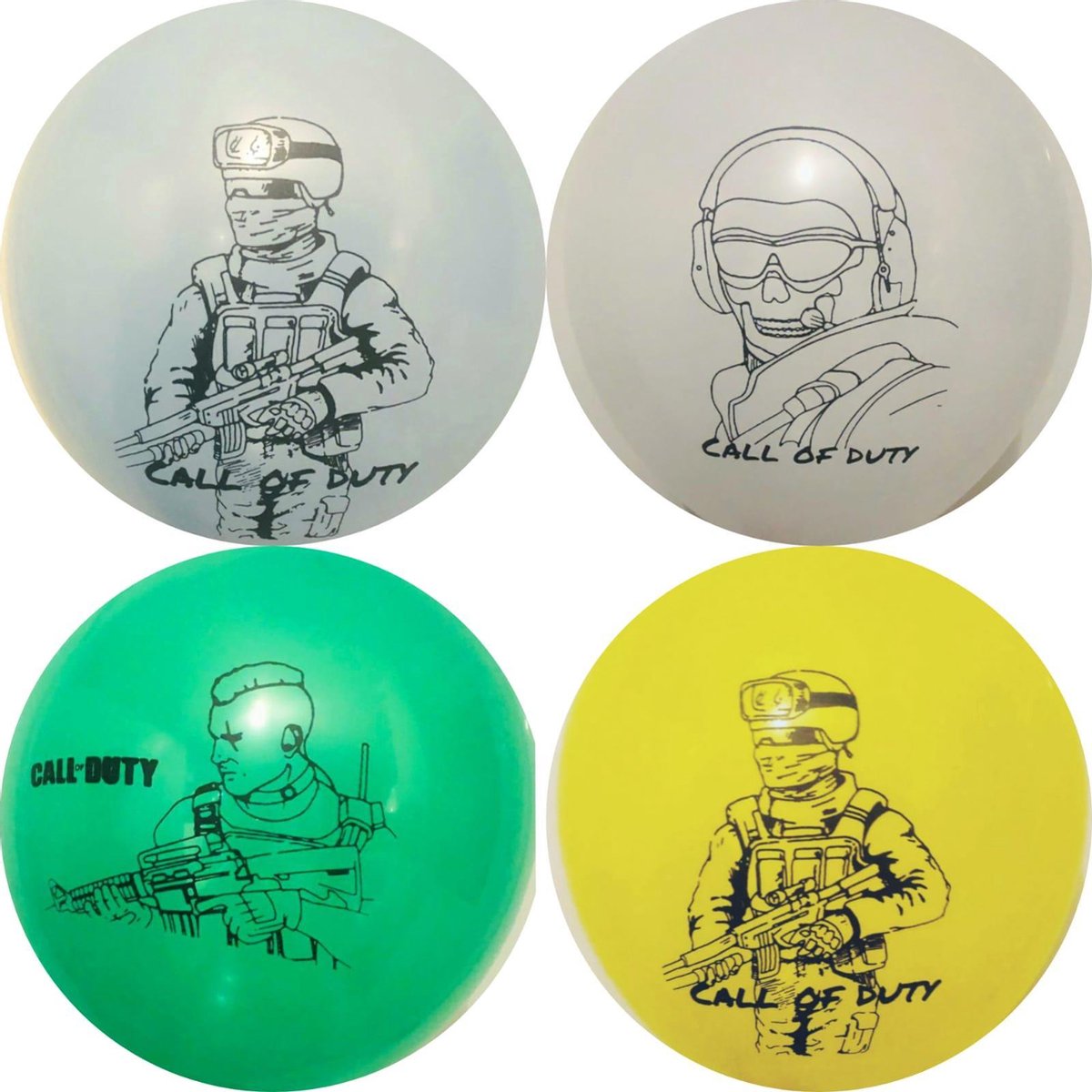 Call Of Duty -Ps4-Game- Ballon-Latex-1 Set- 12 Stuks