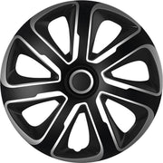 Autostyle Wieldoppen 15 inch Livorno Zwart/Zilver - ABS