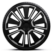 4-Delige J-Tec Wieldoppenset Scuba 15-inch zilver/zwart