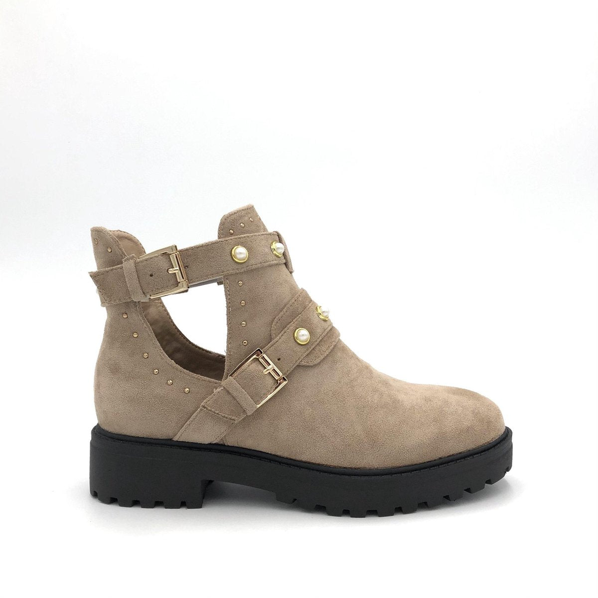 BOOTS MAZA BEIGE - Maat 41 - Enkellaars - Cut out Boots - Beige