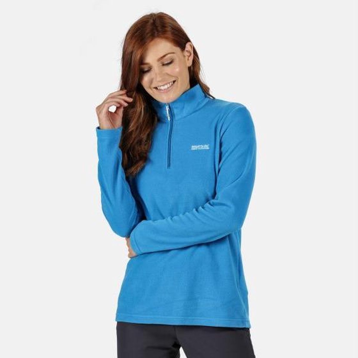 Dames Sweethart Lichtgewicht fleece met halve rits Outdoortrui blauw