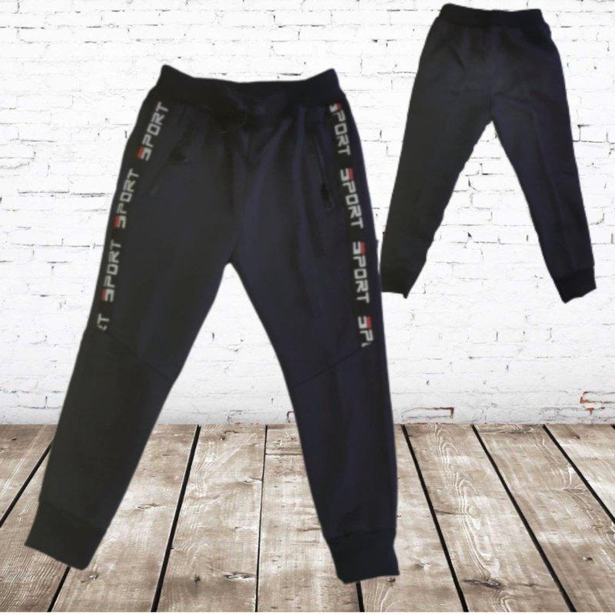 S&C Joggingbroek sport blauw - 98/104