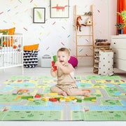 Sefaras  Speelkleed - Dubbelzijdige XXL - Opvouwbaar 1 cm dik - Speelmat - Speeltapijt - Baby - Foam