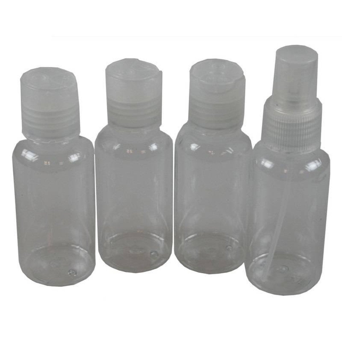 Reisflesje - Reisflesjes - Drinkflesjes - Drinkflesje - PVC - 4 Delig