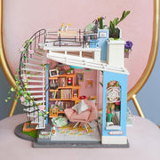 Robotime Dora's Zolder - modelbouw miniatuur zelfbouwpakket met verlichting