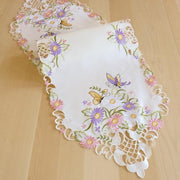Tafelkleed serie - Vlinders en bloemen - Loper 140 cm