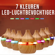 Aroma diffuser luchtbevochtiger - Humidifier - Luchtbevochtiger – Aroma Diffuser - Aroma vernevelaar - Aroma Olie - Humidifier en diffuser - Luchtbevochtiger slaapkamer - Luchtbevochtigers - 7 kleuren LED