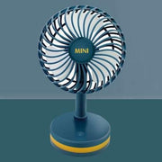 Zomerkoele en omklapbare desktop-miniventilator (zeemistblauw)