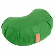 #DoYourYoga - Yoga kussen - »Ganesh« - halve maan meditatiekussen met bio-organische Spelt vulling - 45x30x14 cm - donkergroen