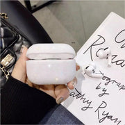 Airpods Apple Cover Case - Swarovski Stenen - Beschermhoes - Geschikt Voor Airpods Pro - Wit