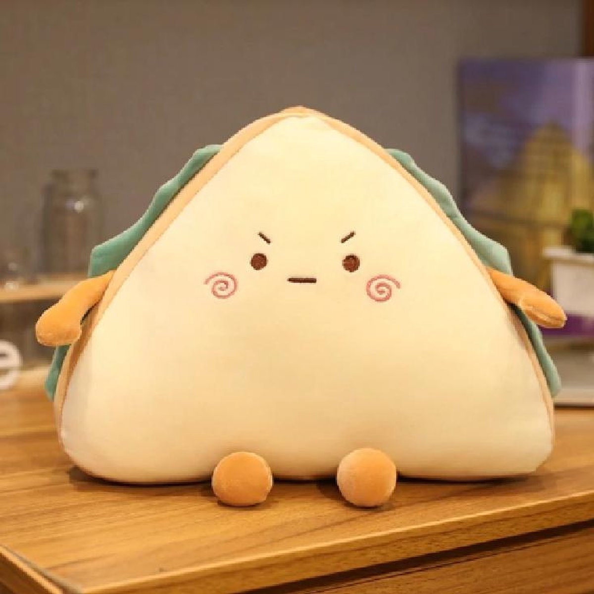 Angry toast plush 30cm - boze toast knuffel - knuffel - plush - zacht - cadeau - speelgoed - kinderen - home - cute