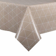 MixMamas Tafelzeil - 140 x 250 cm - Grafische print - taupe