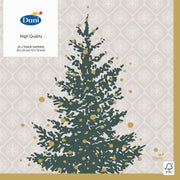 Duni Servetten Trees In Gold 3-laags 33 X 33 Cm Papier 20 Stuks