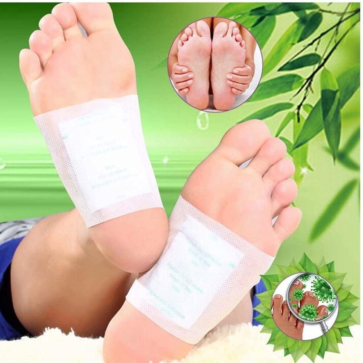 Doodadeals® | Detox Voetpleisters | Detox Kuur | Detox Afvallen | Detox Foot Patch | Detox Pleister Voeten – Detox Pleisters – 20 stuks – Geschikt voor 2 kuren