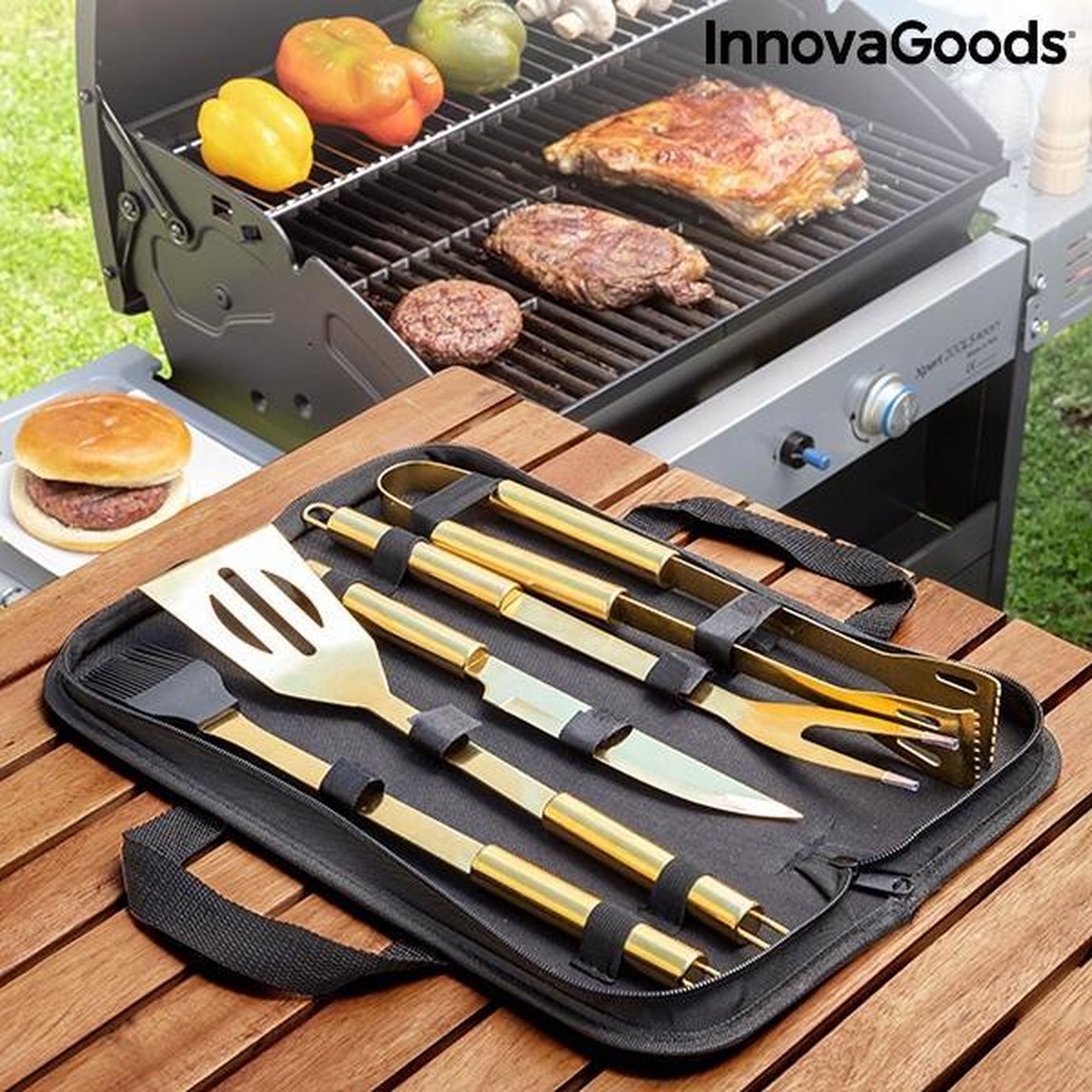 Luxe Barbecue Set - Luxe Koffer met BBQ Gereedschap