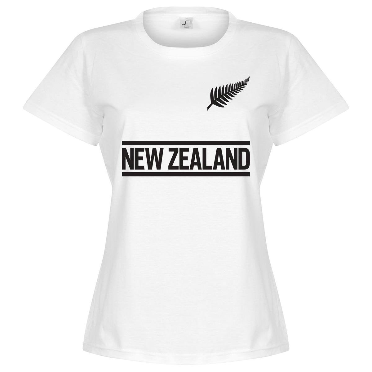 Nieuw Zeeland Team Dames T-Shirt - Wit - XL