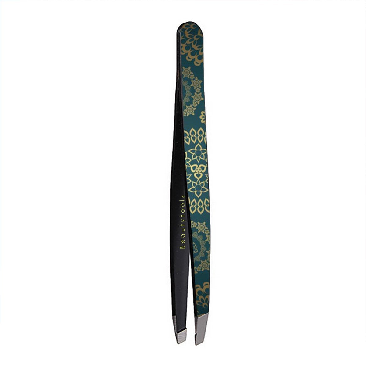 BeautyTools Professional Slant Line Epileer Pincet/ Tweezer Voor Wenkbrauwen: Exotic Green - Schuine Punt - (BT-2090)