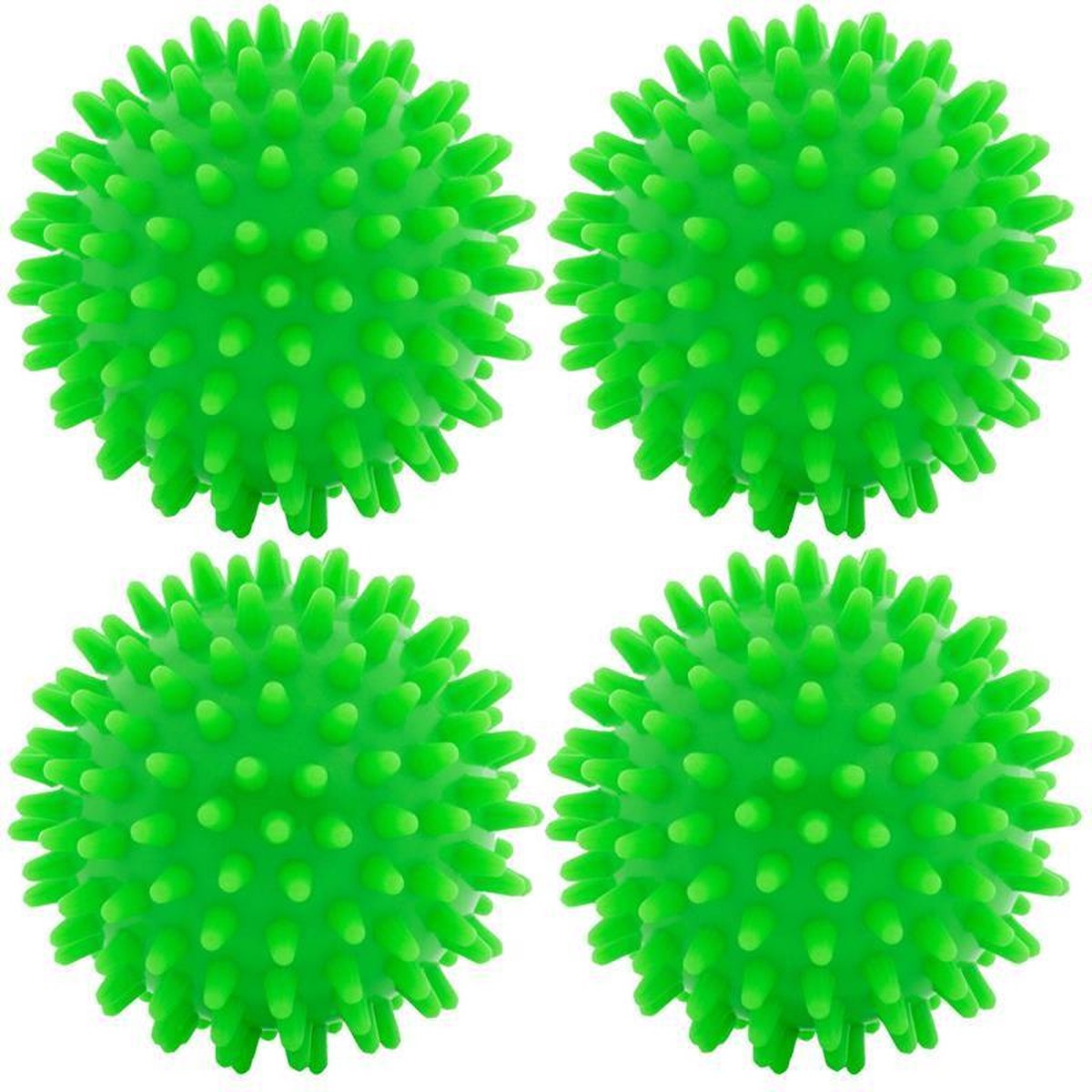 ScSPORTS® Massage bal - Set van 4 - Voor o.a. triggerpoints - 8 cm - Egelbal - Groen