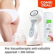 ✅ COMBI PACK : Pro Vacuotherapie anti-cellulitis apparaat - Gemakkelijk een strakke huid +300ml Lotion