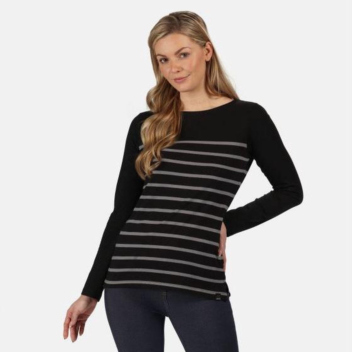Ferelith gestreept t-shirt met lange mouwen van Regatta voor dames