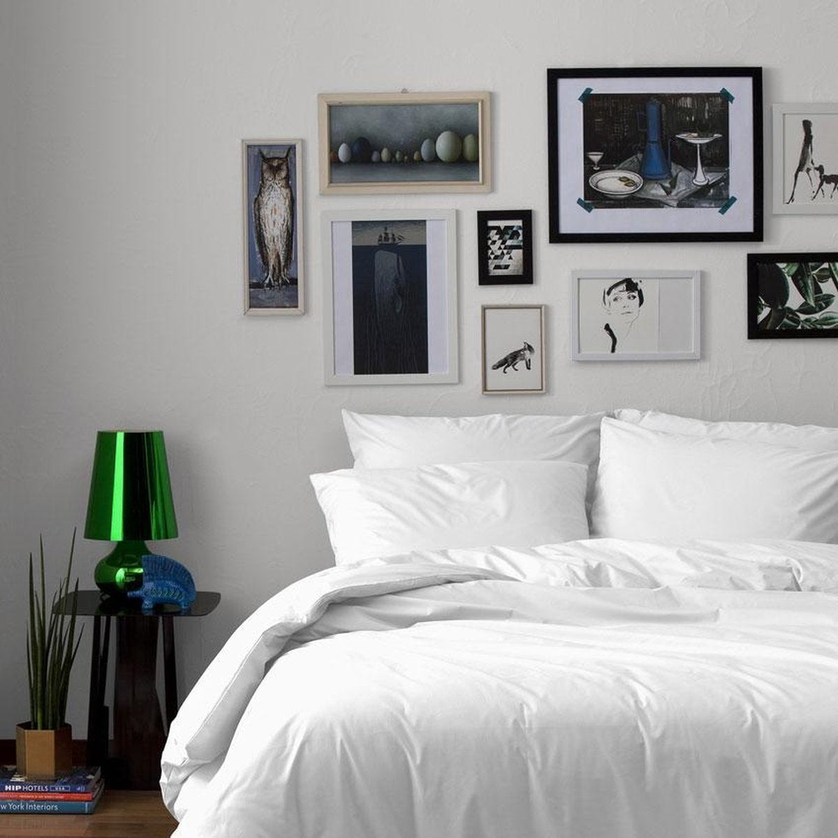 Dekbedovertrekset katoen 140 x 200/220 (01) white uni Damai