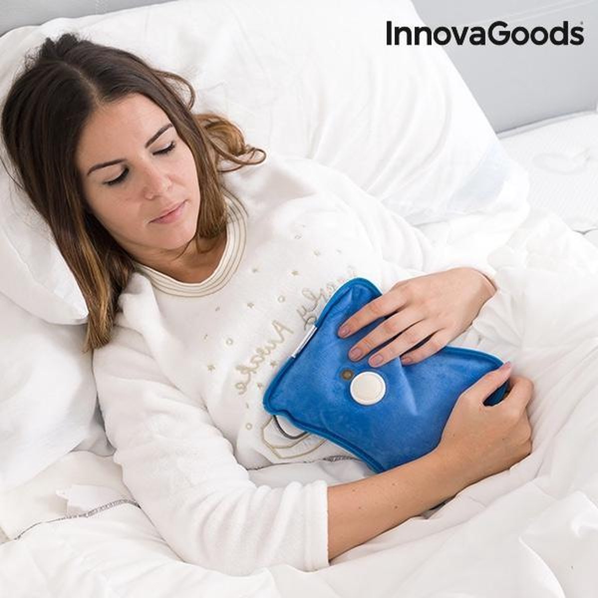 Innavagoods Elektrische Kruik - Kruik - Elektrische warmwaterzak -  Elektrisch oplaadbare kruik - Warmwaterkruik - Kruiken - Kruik met hoes - Kruik baby - Kruikzak - Kruikzakken