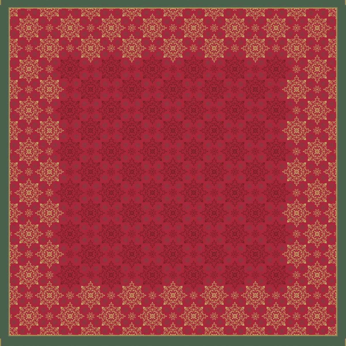 Duni Napperon X-mas Deco 84 Cm Papier Rood