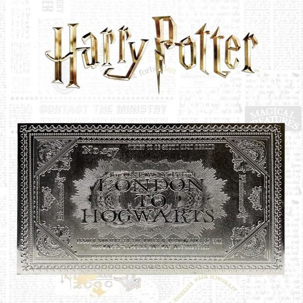 Harry Potter - Hogwarts Express - Silver Plated Collector Ticket