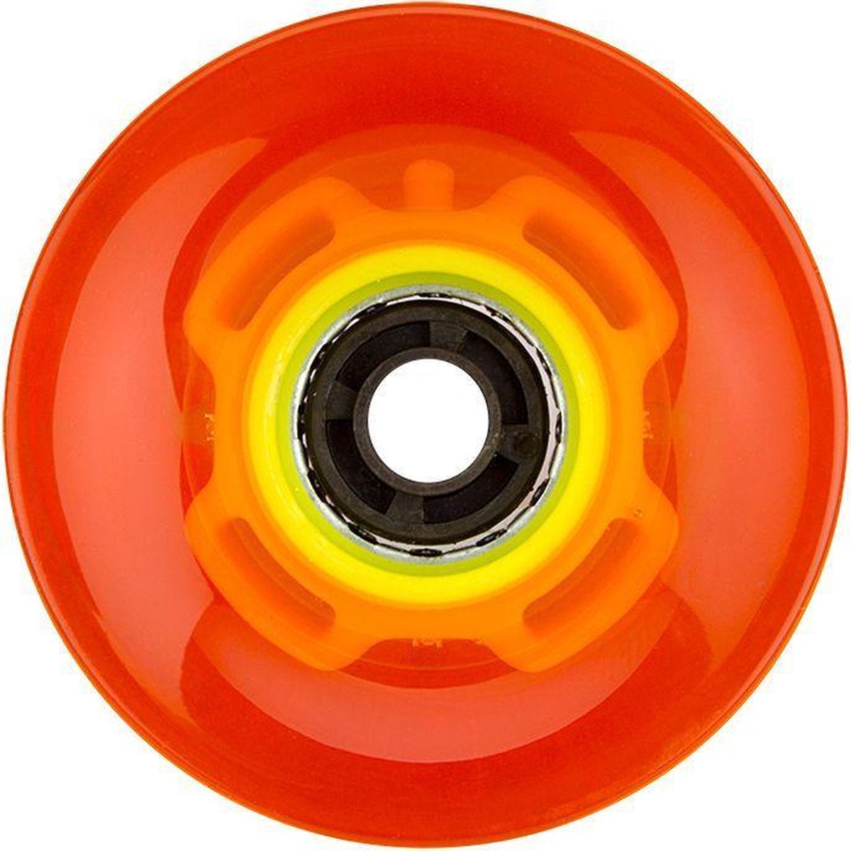 Nijdam LED Wielen voor Flip Grip Board - 60 x 45 mm - Fluororanje/Fluorgeel