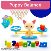 Must-Have for Kids® | Puppy Balance Game - Ik Leer rekenen - Speelgoed Meisjes & Jongens - Leren Rekenen - Leren Tellen - Interactief Speelgoed - Evenwichtsspel