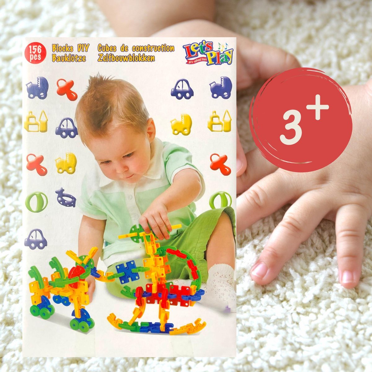 Bouwblokken | Lego Compatible | 3 - 5 jaar | 156 blokken