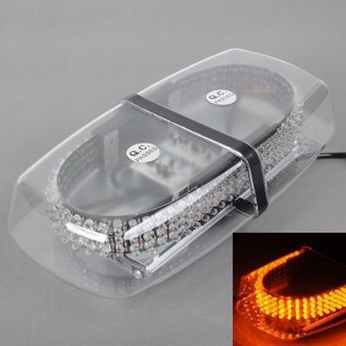 25W 240-LED waarschuwing mini-lichtbalk stroboscoop waterdicht licht