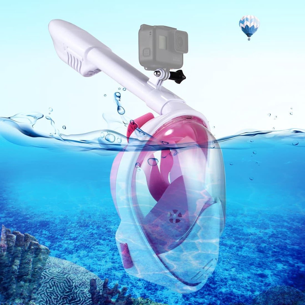 PULUZ 260mm Buis Watersport Duikuitrusting Volledig Droog Snorkelmasker voor GoPro NIEUWE HELD / HERO6 / 5/5 Sessie / 4 Sessie / 4/3 + / 3/2/1