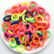 Haarbanden-Nylon Elastische-Haarelastiekjes-kleurenmix-Dames Meisjes-Haaraccessoires- 50 stuks